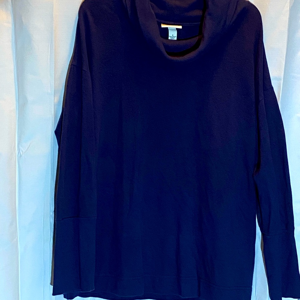 Navy Blue cowl neck comfy top